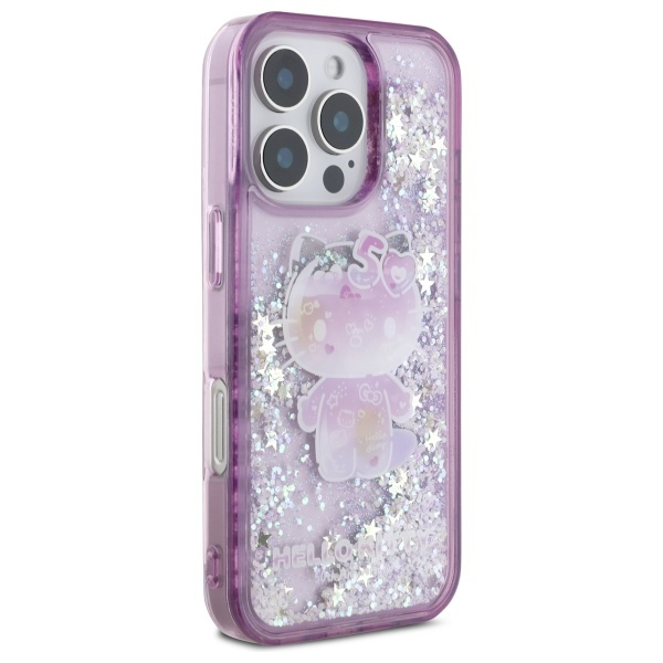 iPhone 16 - HELLO KITTY Liquid Glitters 50TH Anniversary Purple - 4