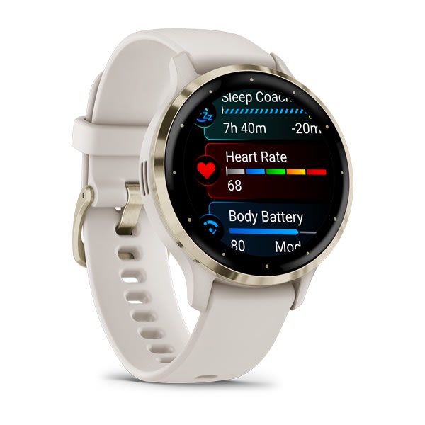 Garmin - Venu 3s Ivory Soft Gold - 3