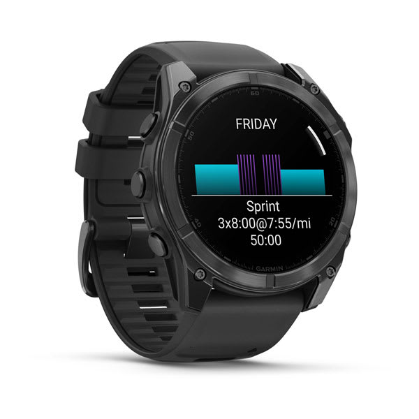 Garmin - Fenix 8 AMOLED Sapphire Titanium 51mm Black - 3