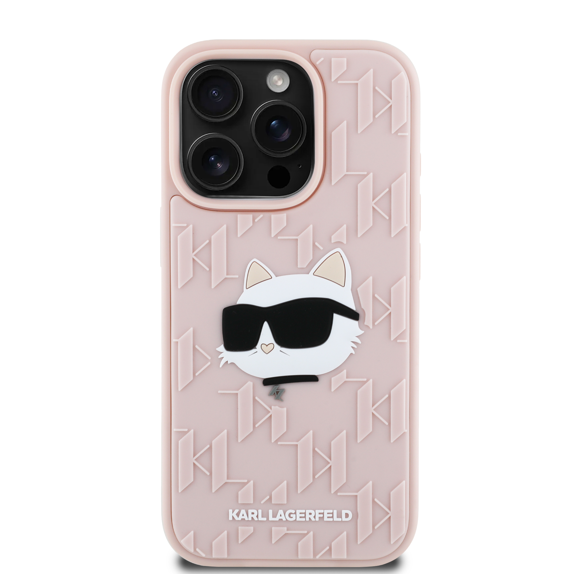 iPhone 16 Pro - KARL LAGERFELD Monogram Choupette Pink - 3