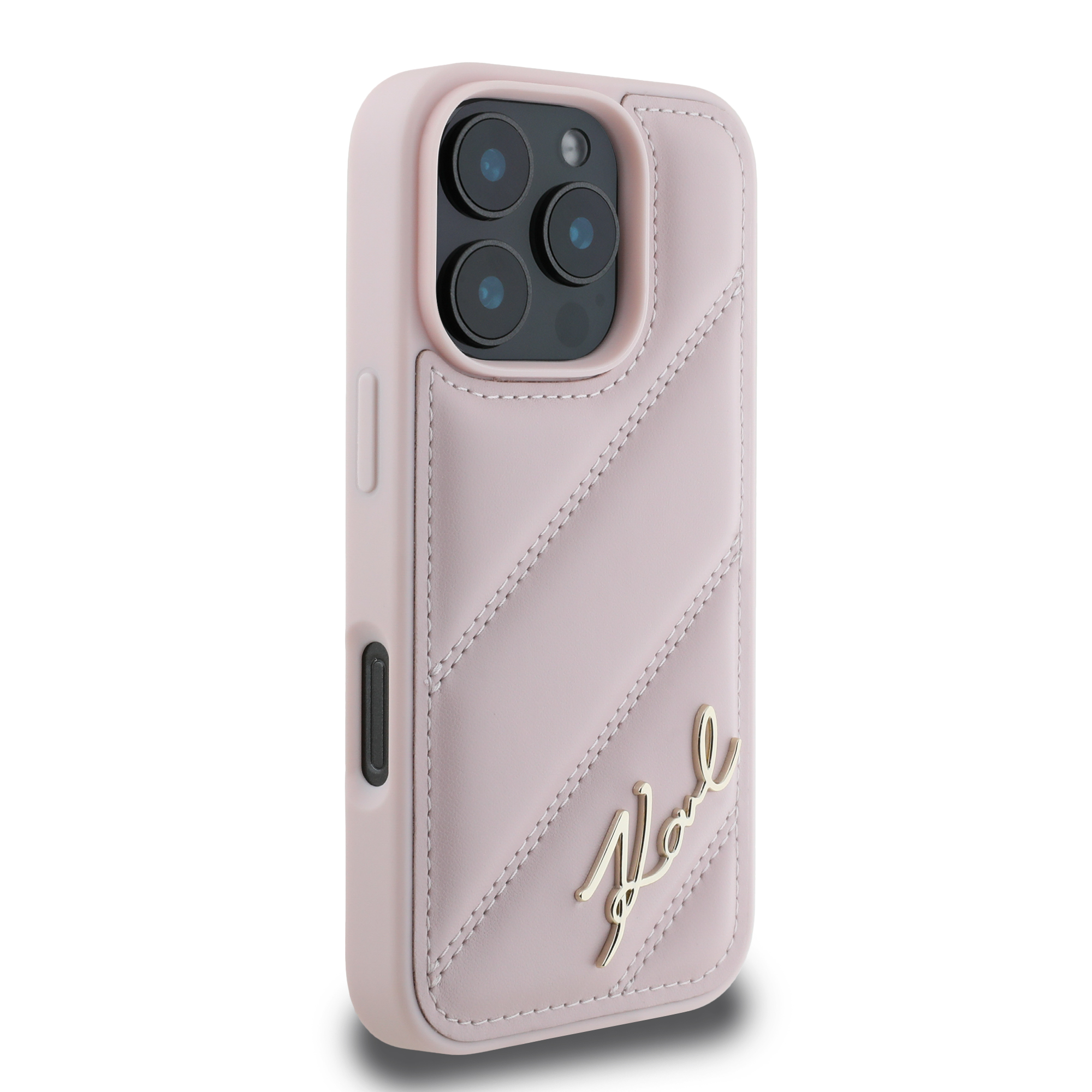iPhone 16 Pro Max - KARL LAGERFELD Quilted Signature Pink - 4