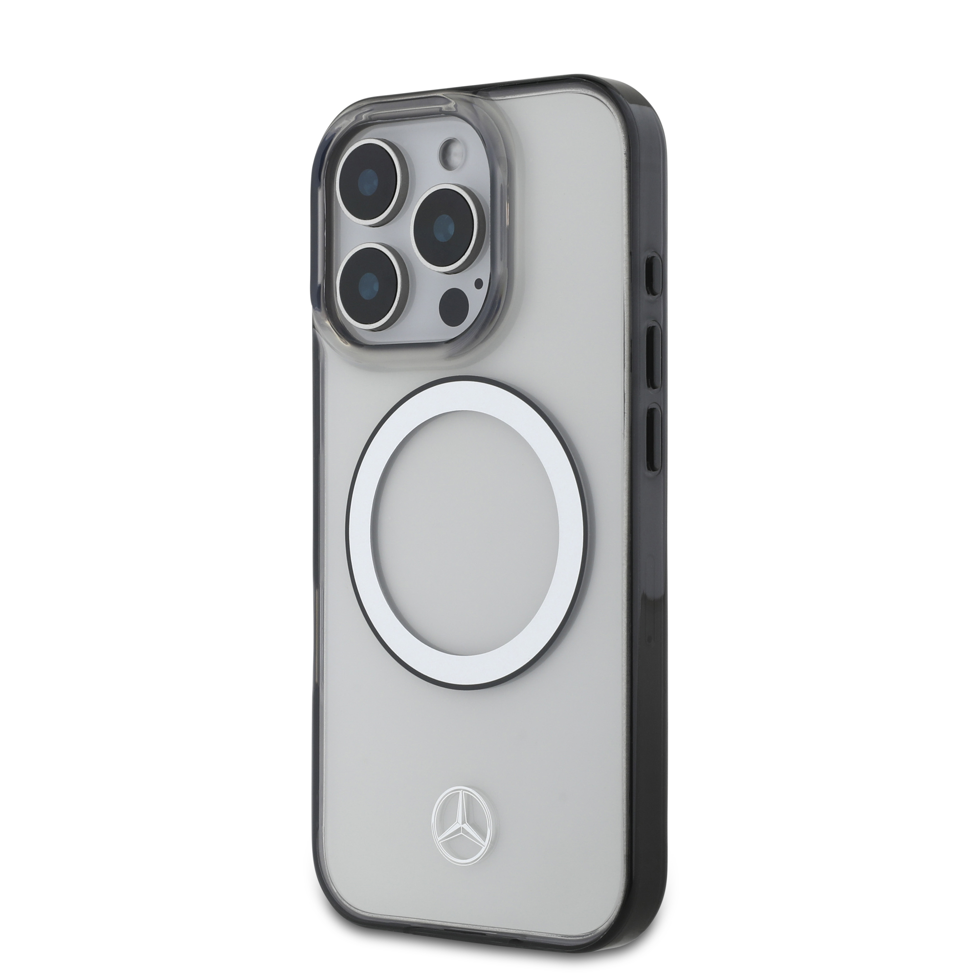 iPhone 16 Pro Max - MERCEDES BENZ PC/TPU Black Hard Case MagSafe With Black Ring - 2