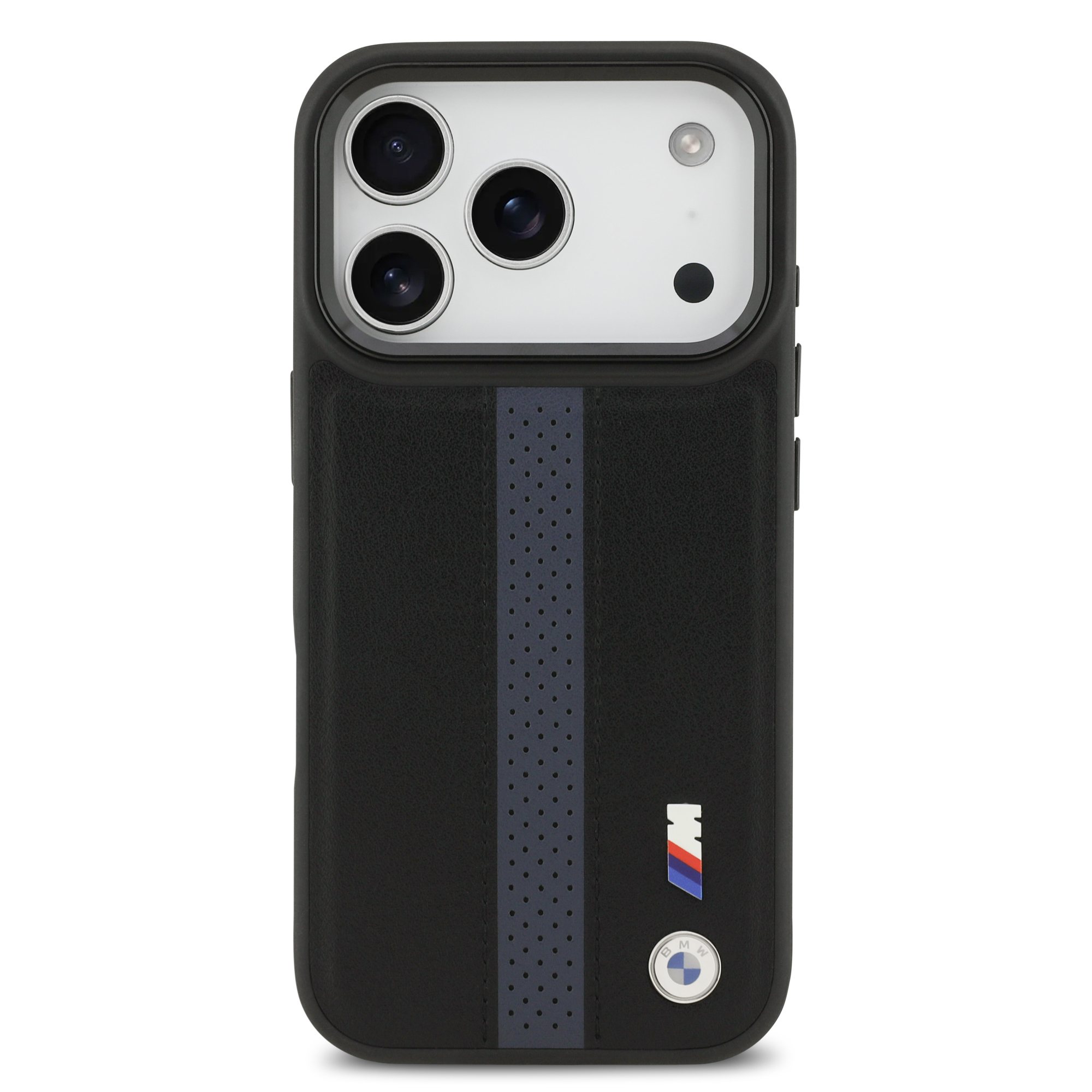 iPhone 17 Pro - BMW Leather Perforated Stripes Blue - 3
