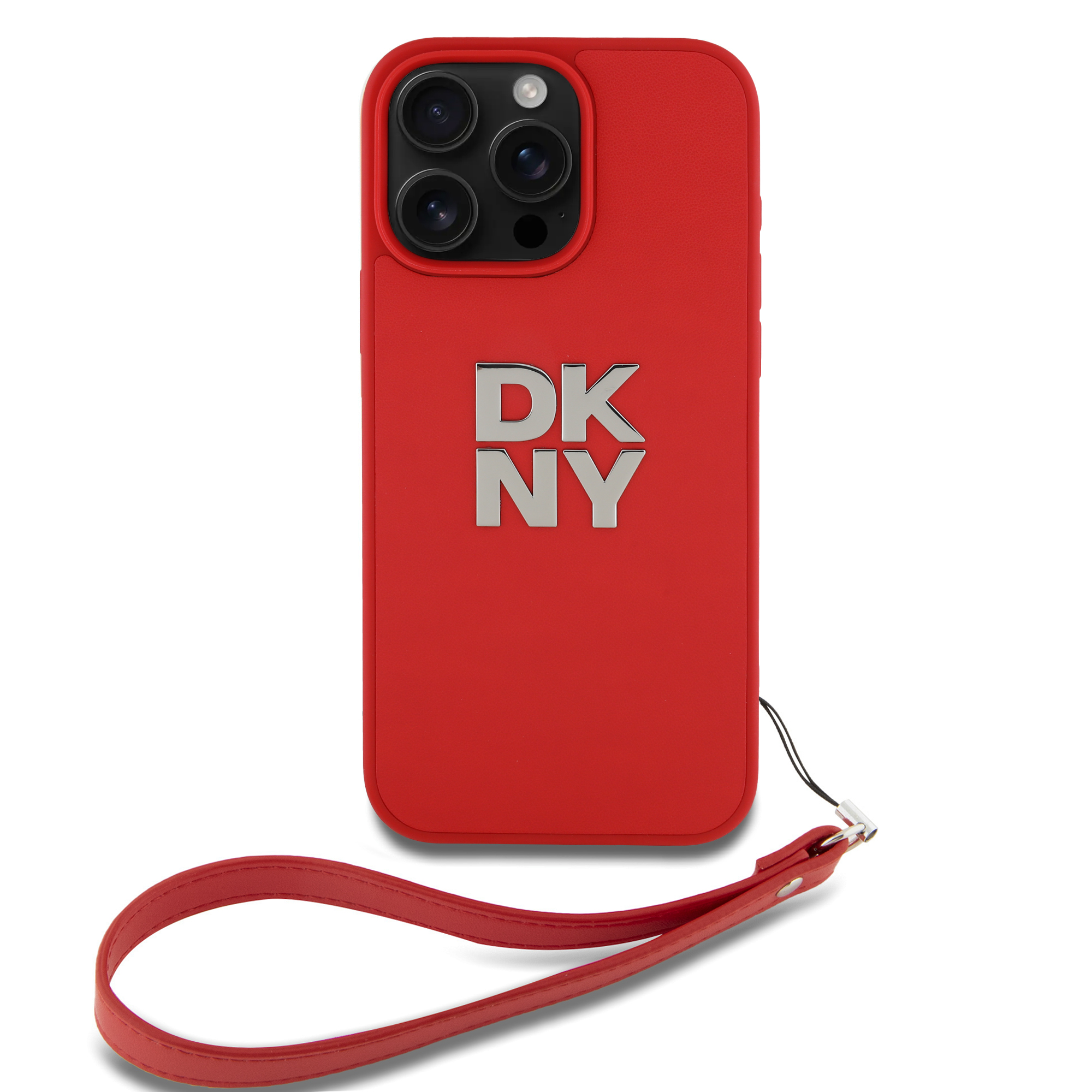 iPhone 16 Pro Max - DKNY Leather Wrist Strap Pink - 2