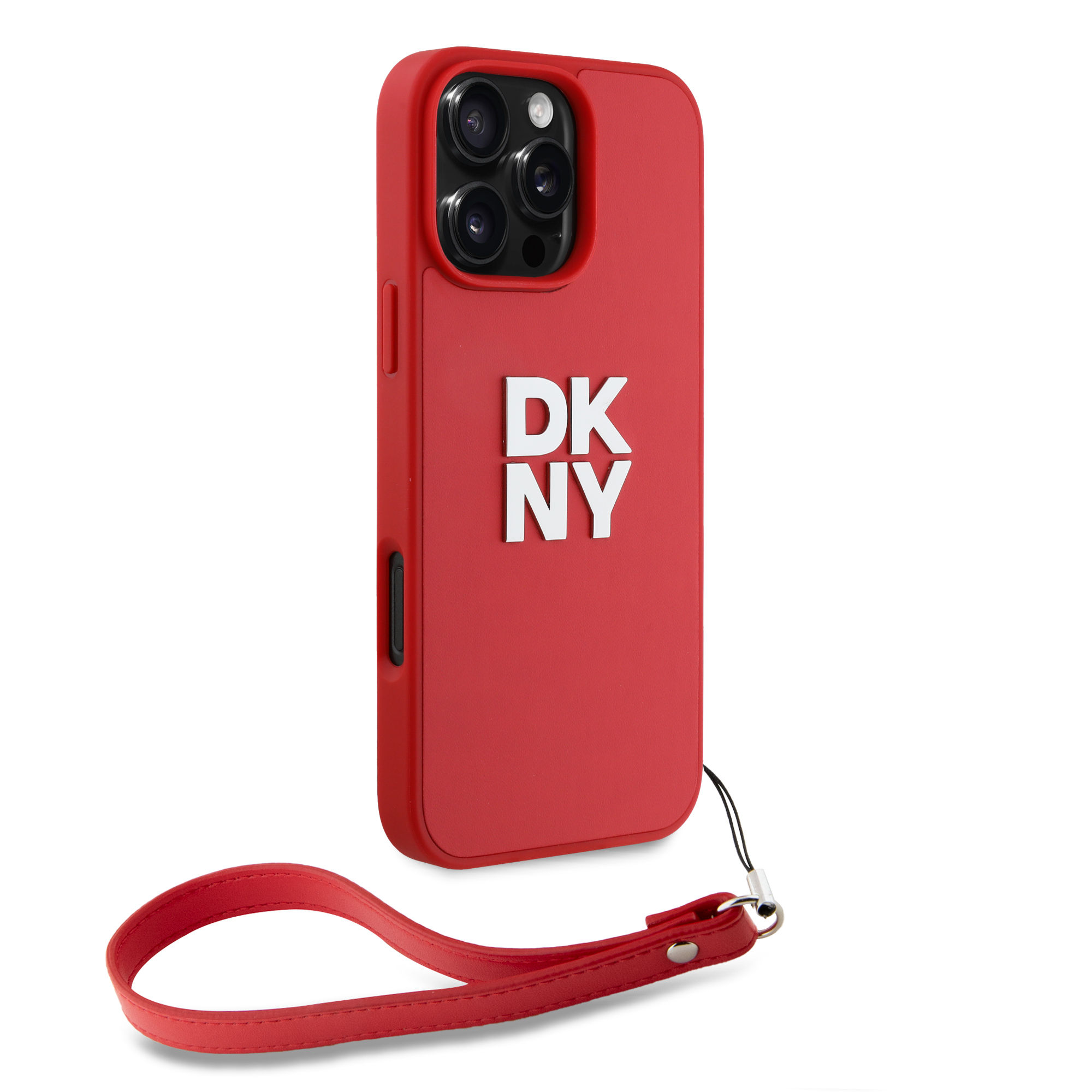 iPhone 16 Pro Max - DKNY Leather Wrist Strap Pink - 3