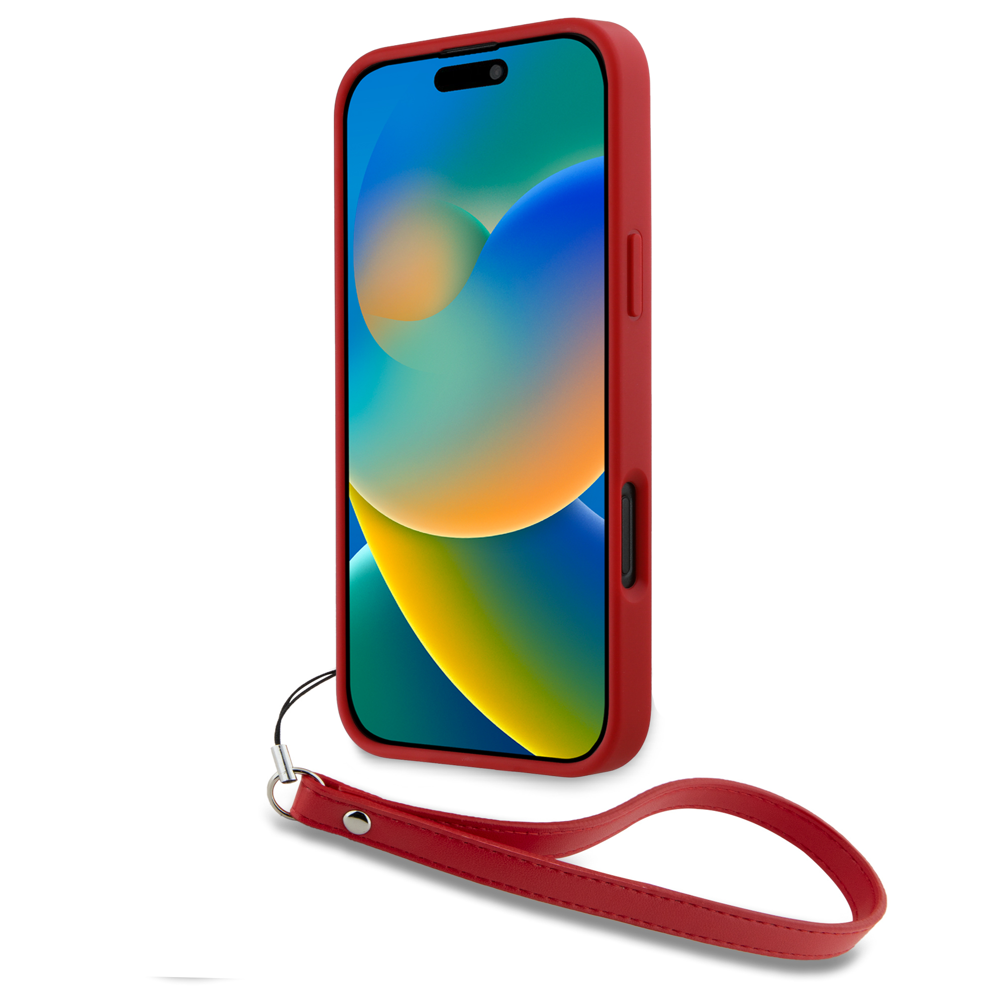 iPhone 16 Pro Max - DKNY Leather Wrist Strap Pink - 4