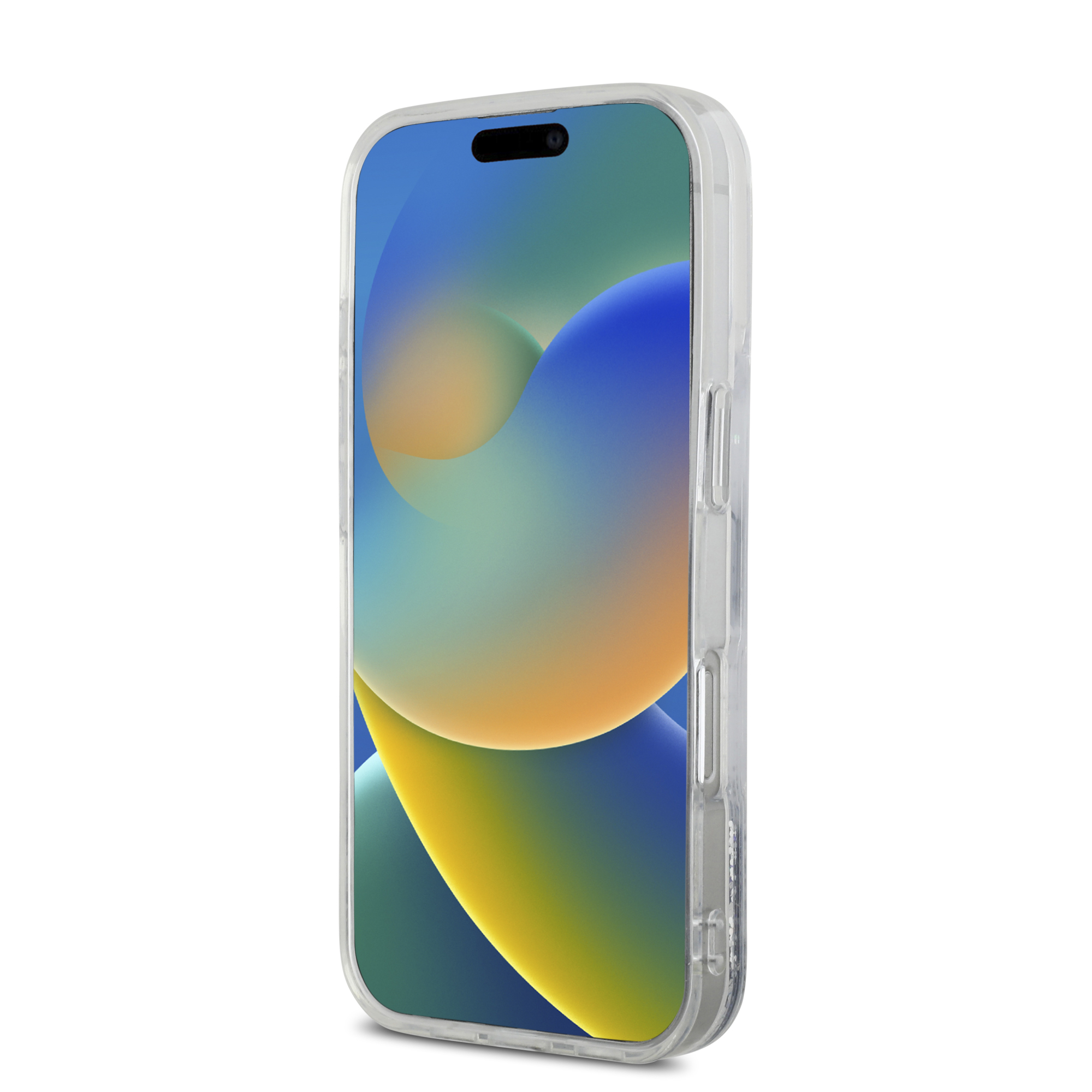 iPhone 16 Pro Max - DKNY Liquid Glitters Arch Logo Silver - 5