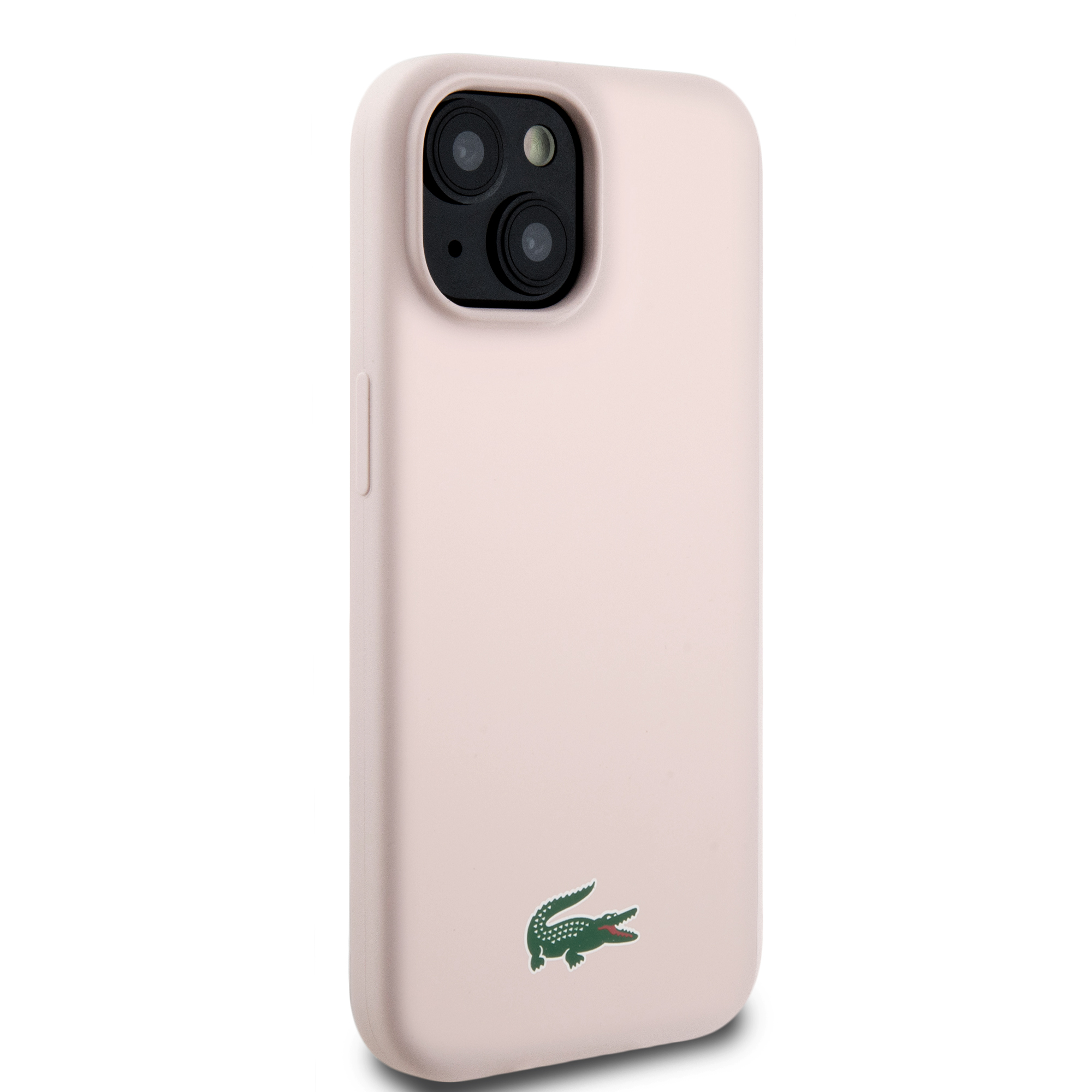 iPhone 15 - LACOSTE Hard Case With Magsafe Silicone Croc Logo Pink - 4