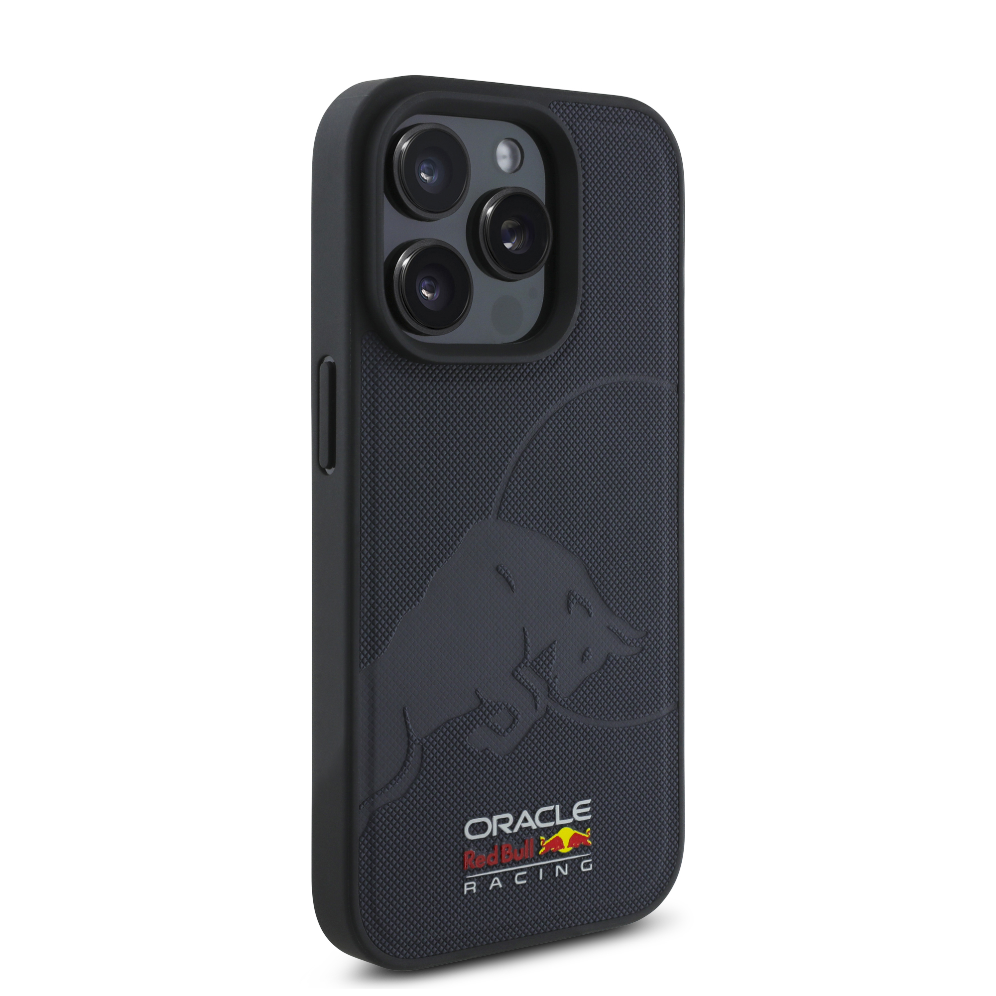 iPhone 15 Pro Max - REDBULL RACING Meshes Leather Debossed Bull Navy - 4