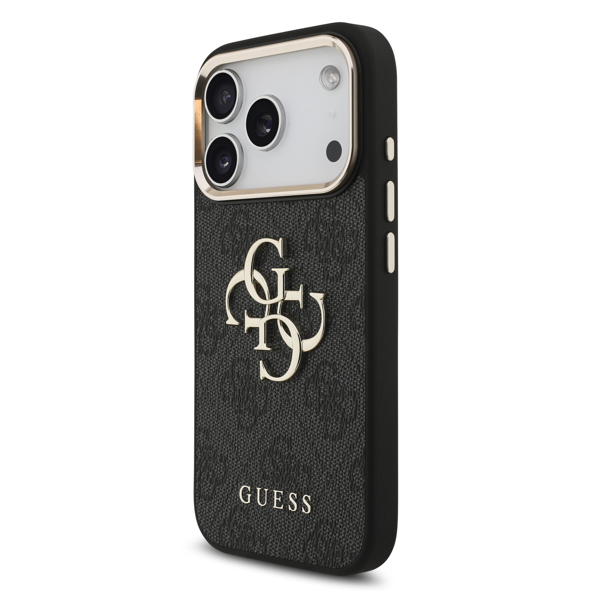 iPhone 17 Pro - GUESS Leather With Big Classic Logo Black - 2