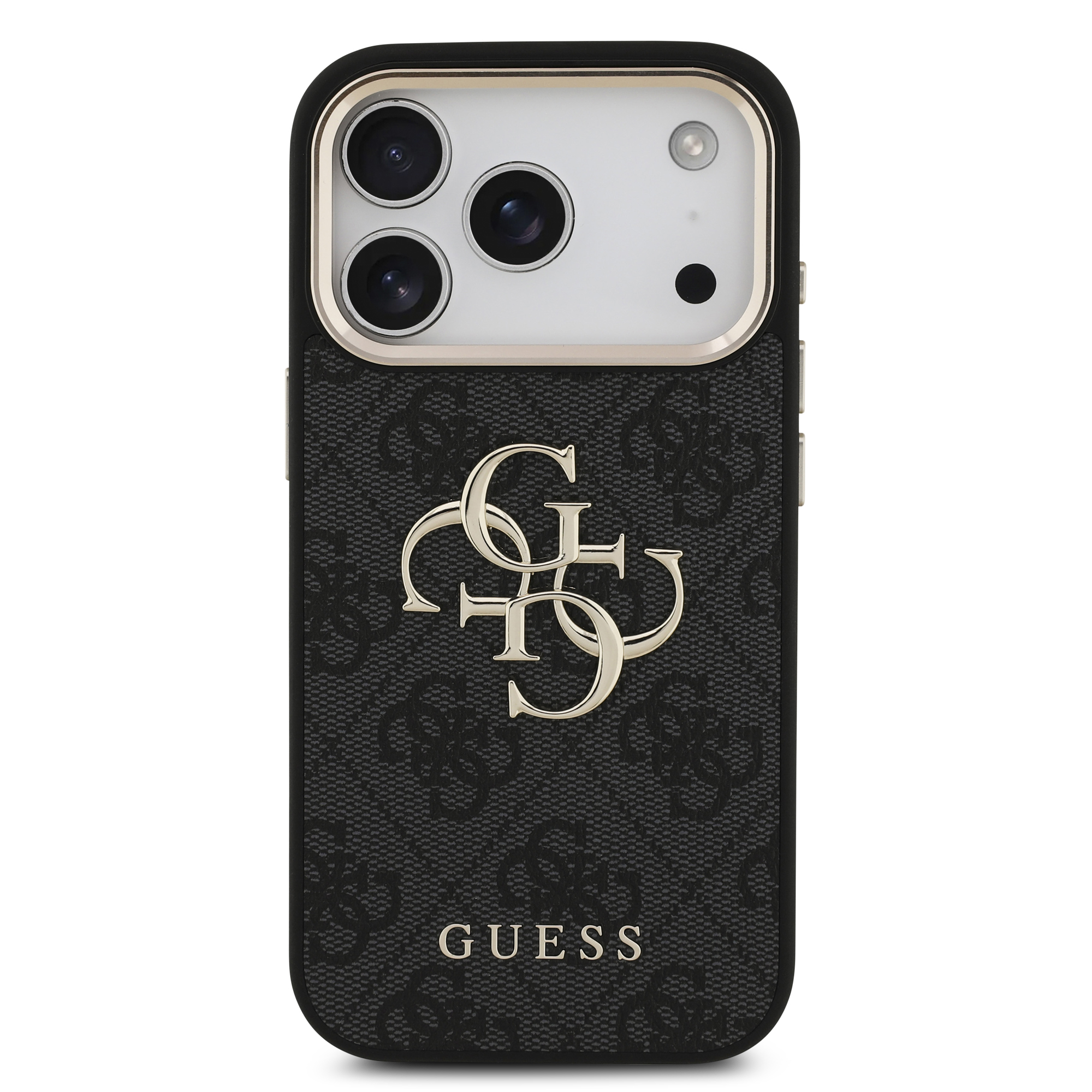 iPhone 17 Pro - GUESS Leather With Big Classic Logo Black - 3