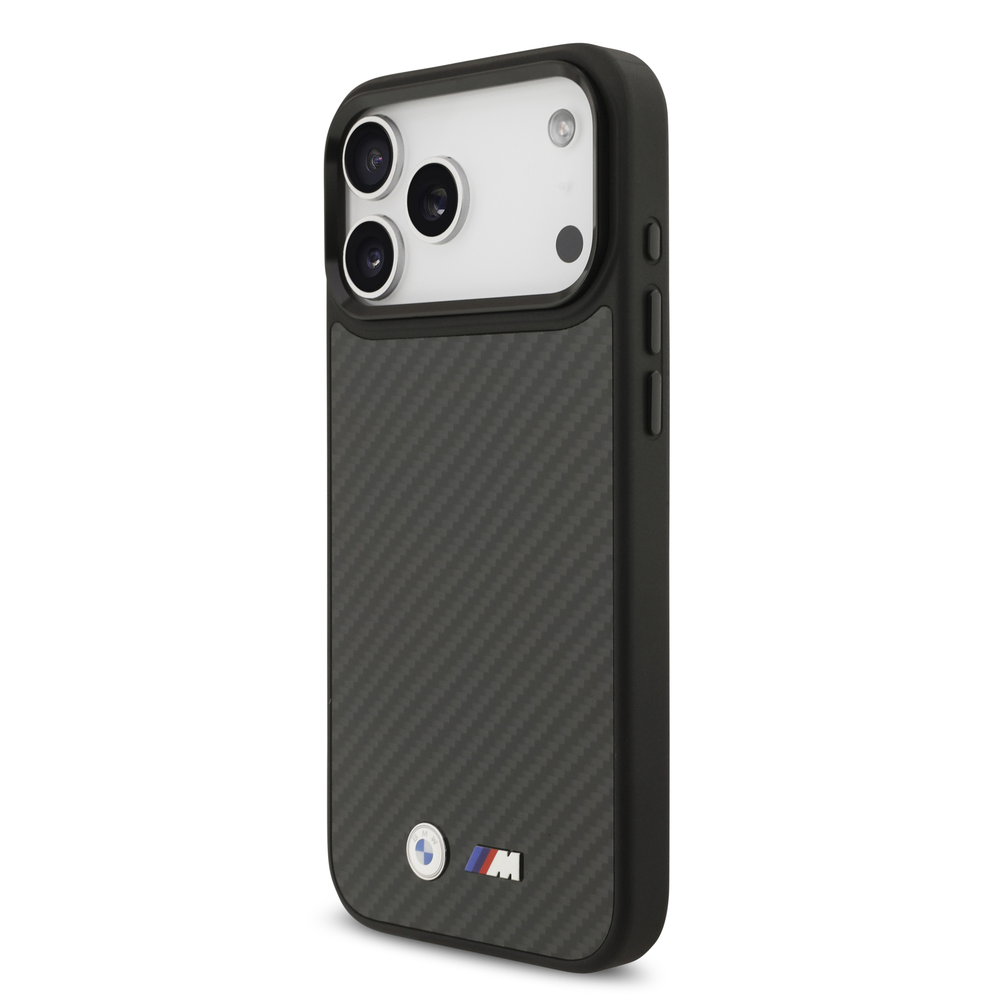 iPhone 17 Pro Max - BMW Kevlar Matt Metal Logo Black - 2