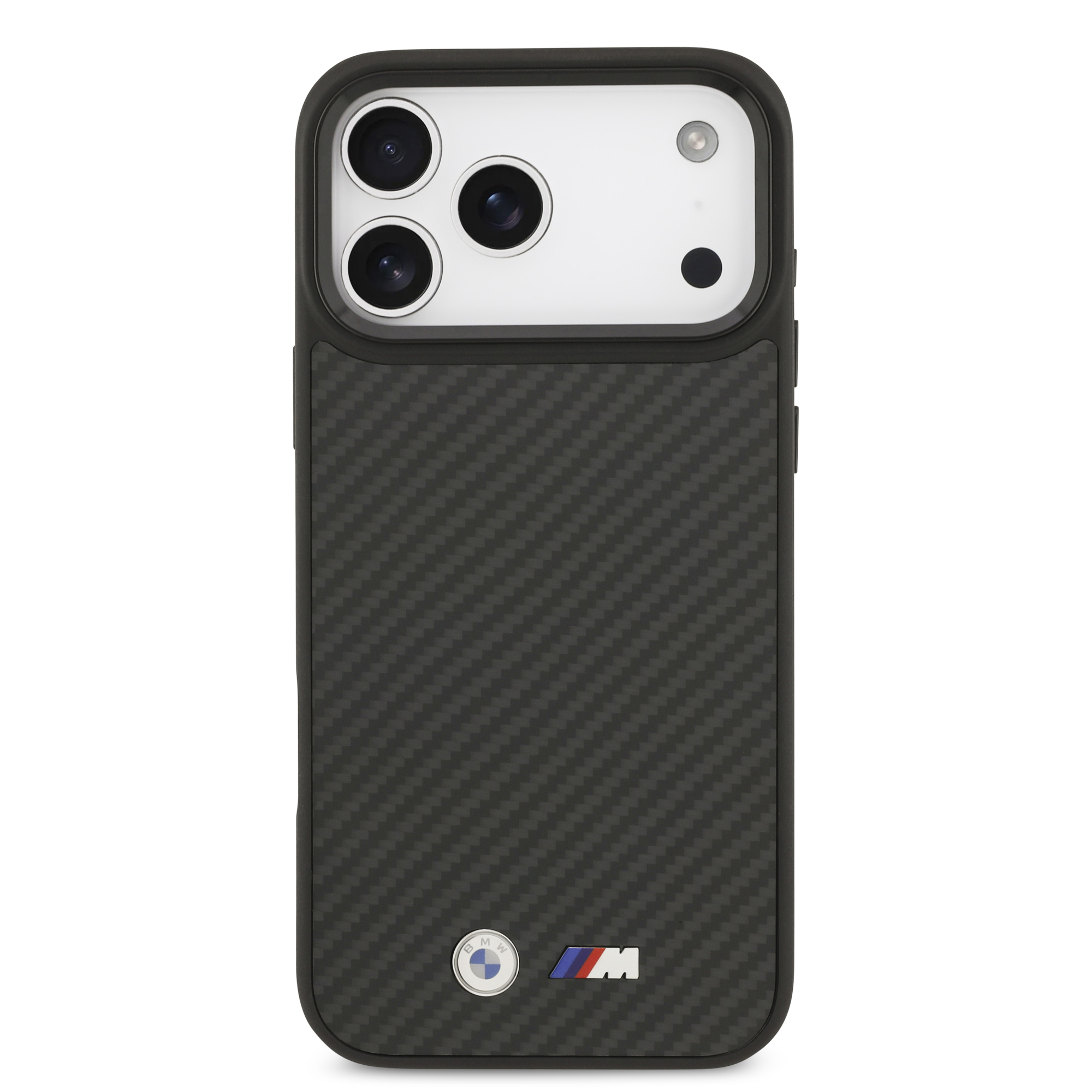 iPhone 17 Pro Max - BMW Kevlar Matt Metal Logo Black - 3