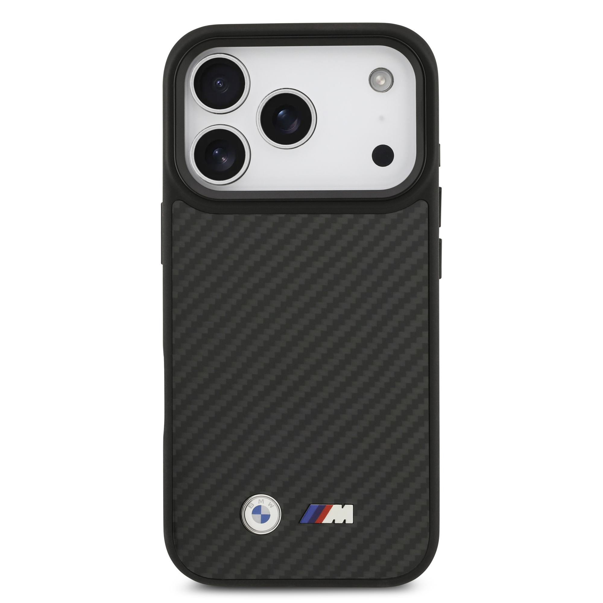 iPhone 17 Pro - BMW Kevlar Matt Metal Logo Black - 3