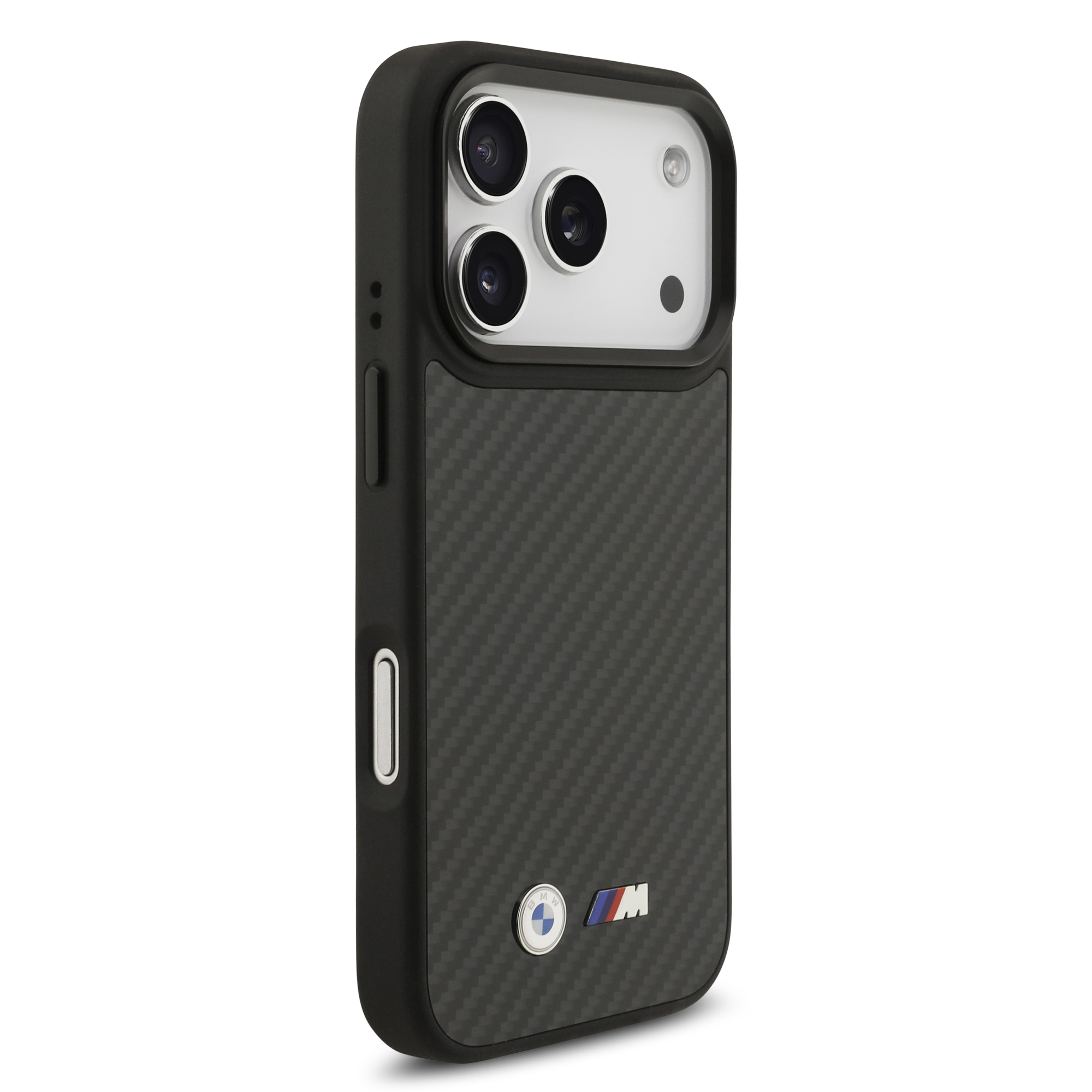 iPhone 17 Pro - BMW Kevlar Matt Metal Logo Black - 4