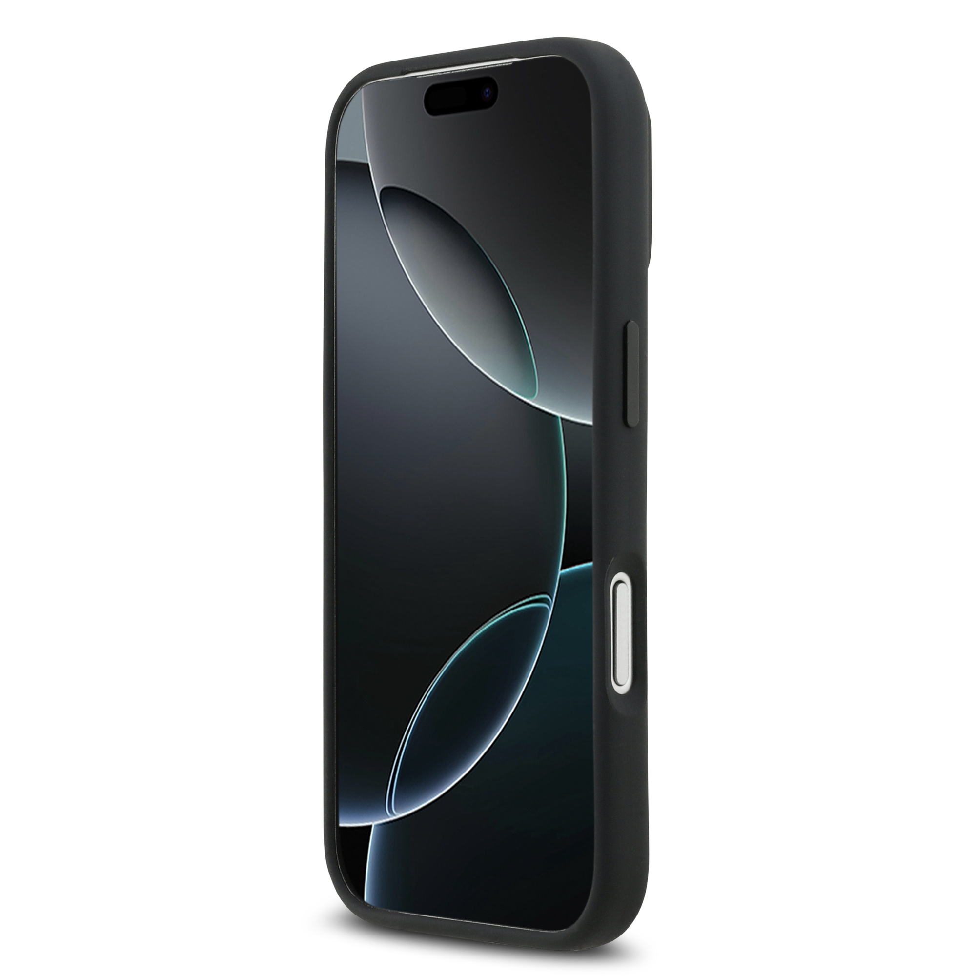 iPhone 17 Pro - MERCEDES BENZ Silicone Case Vertical Stripes Black - 5