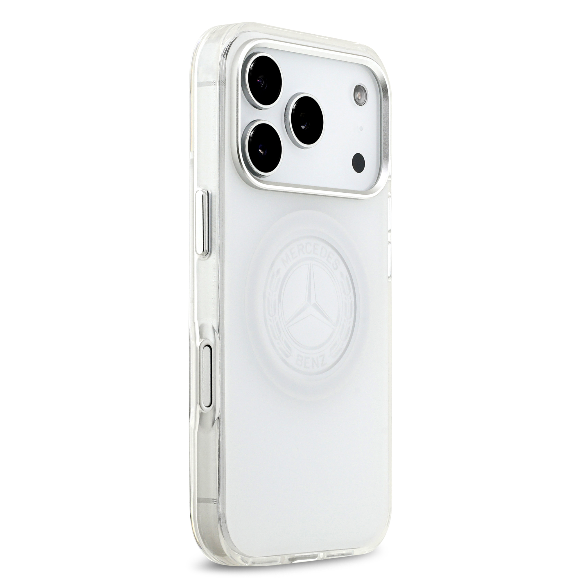 iPhone 17 Pro - MERCEDES BENZ Frosted Vintage Logo Transparent - 4