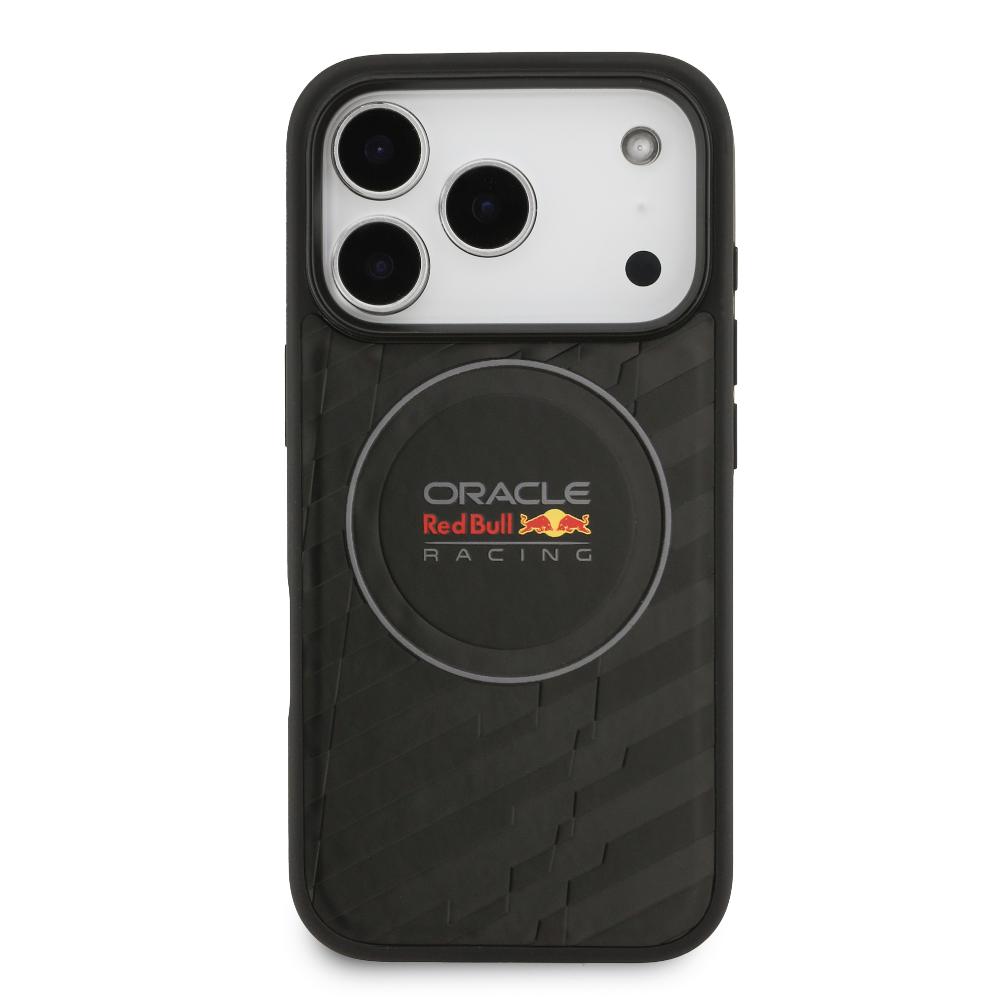 iPhone 17 Pro - REDBULL RACING Leather With Logo And Embossed Pattern Black - 3