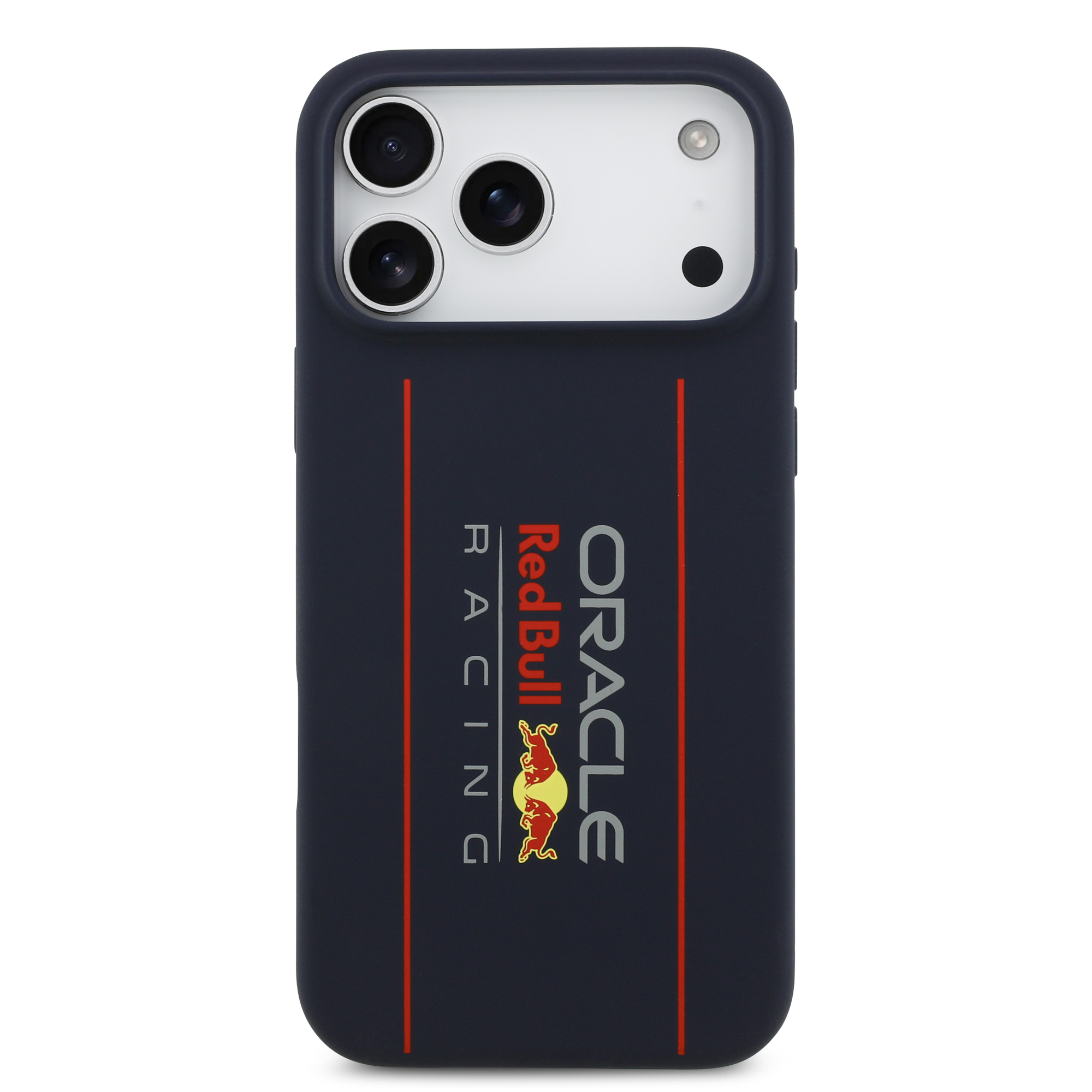 iPhone 17 Pro Max - REDBULL RACING Liquid Silicone Oversize Vertical Logo Navy - 3