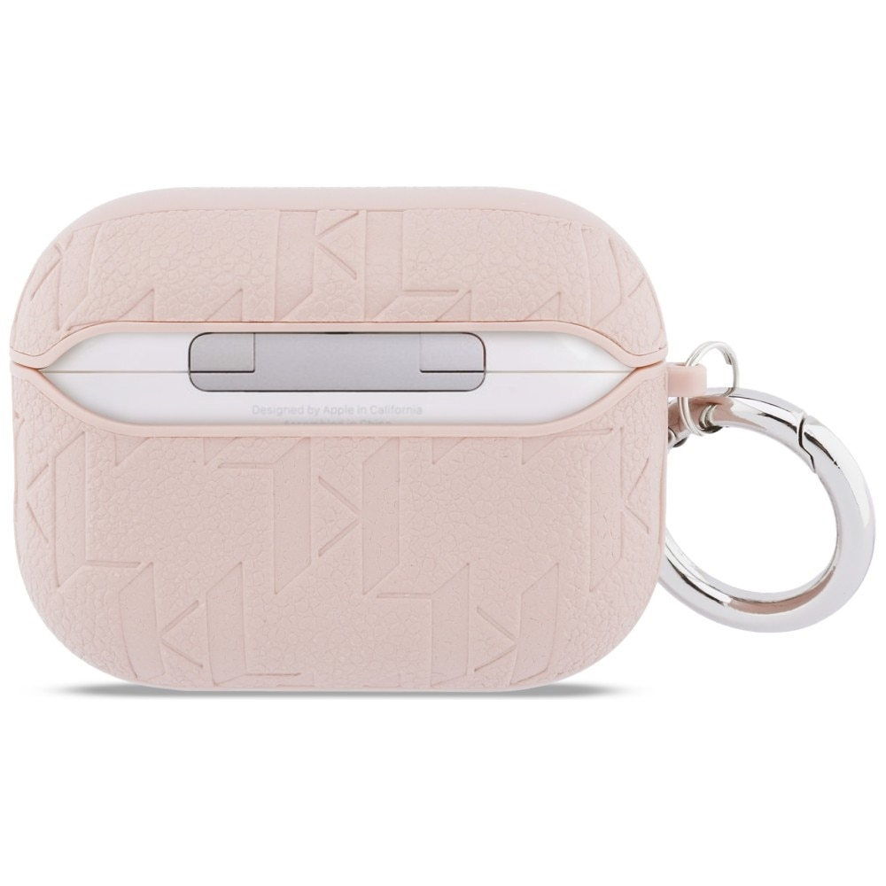 AirPods 3 - KARL LAGERFELD Leather Case Choupette Pink - 2