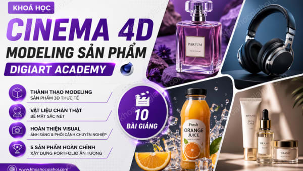 Khoá Học Cinema4d Modeling Sản Phẩm Digiart Academy