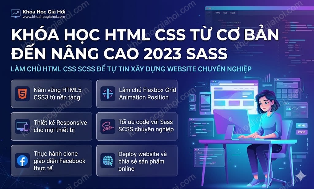 Khóa Học Html Css Từ Cơ Bản Đến Nâng Cao 2023 (SASS)