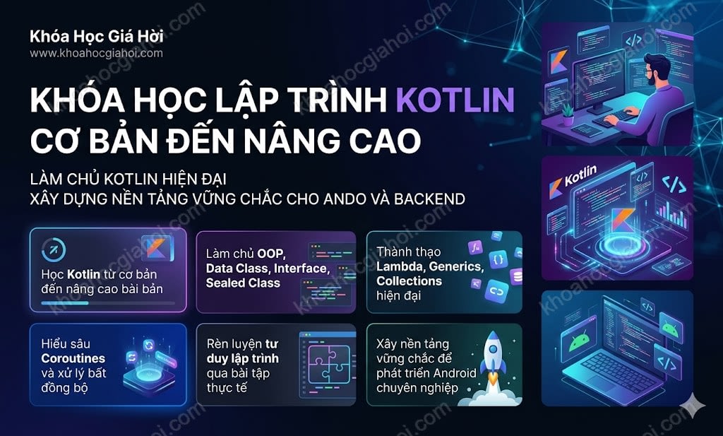 Khóa Học Lập Trình Kotlin Cơ Bản Đến Nâng Cao