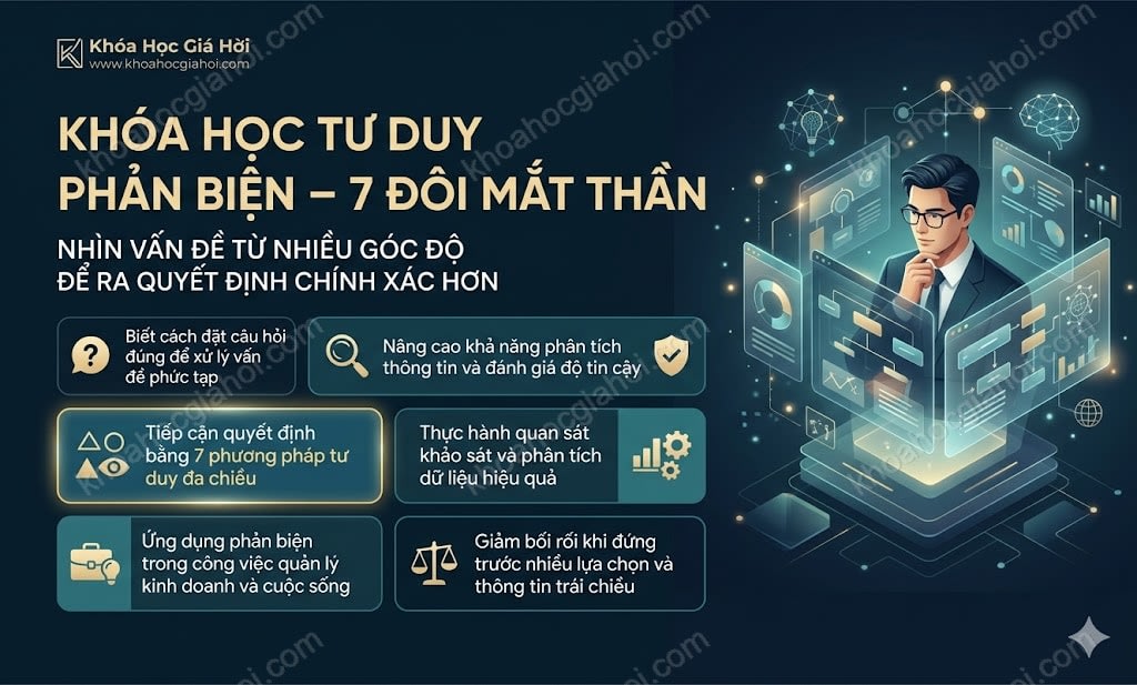 Khóa Học Tư Duy Phản Biện – 7 Đôi Mắt Thần