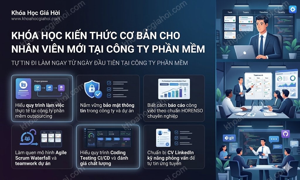 Khóa Học Kiến Thức Cơ Bản Cho Nhân Viên Mới Tại Công Ty Phần Mềm.