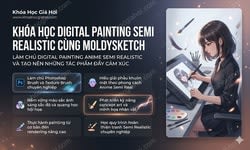 Khóa Học Digital Painting Semi Realistic Cùng Moldysketch