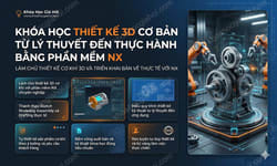 Khóa Học Thiết Kế 3d Cơ Bản Từ Lý Thuyết Đến Thực Hành Bằng Phần Mềm Nx