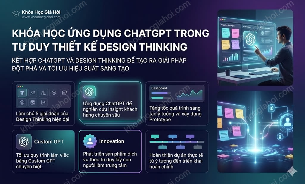 Khóa Học Ứng Dụng ChatGPT Trong Tư Duy Thiết Kế (Design Thinking)