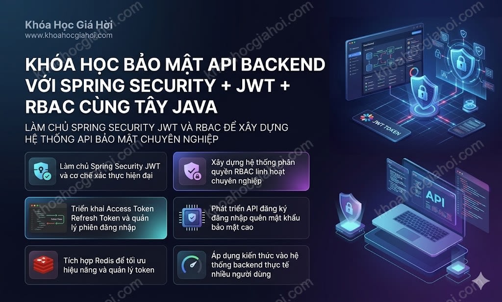 Khóa Học Bảo Mật Api Backend Với Spring Security + Jwt + Rbac Cùng Tây Java