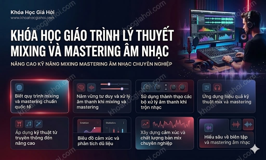 Khóa Học Giáo Trình Lý Thuyết Mixing Và Mastering Âm Nhạc