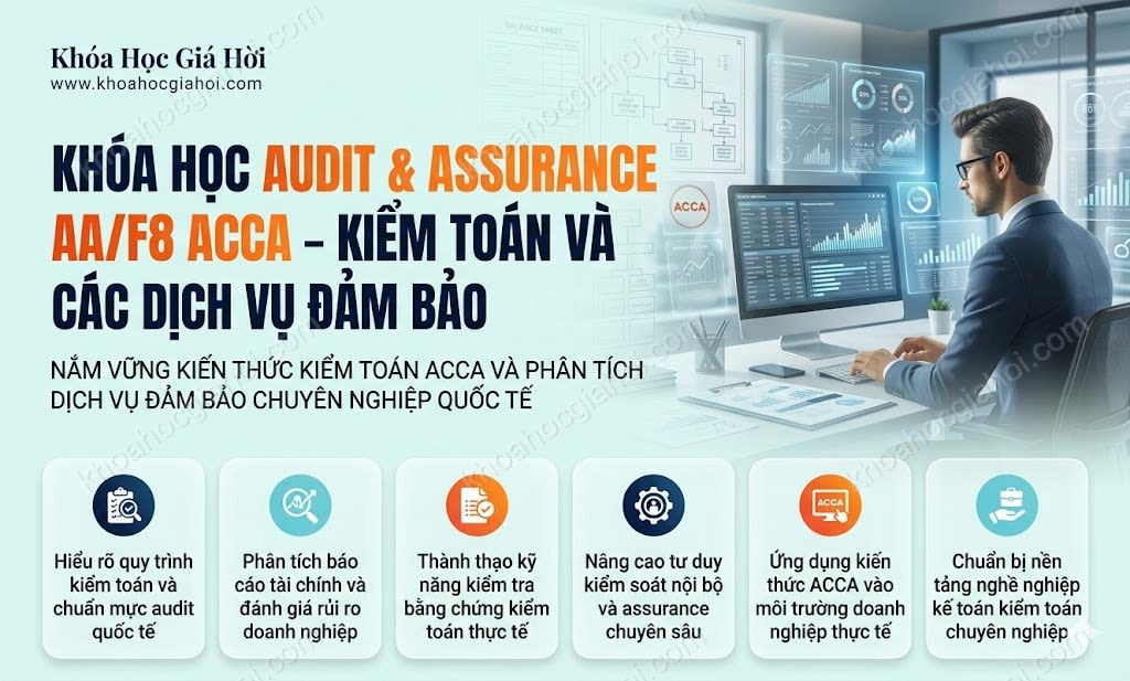 Khóa Học Audit & Assurance (AA/F8) Acca – Kiểm Toán Và Các Dịch Vụ Đảm Bảo