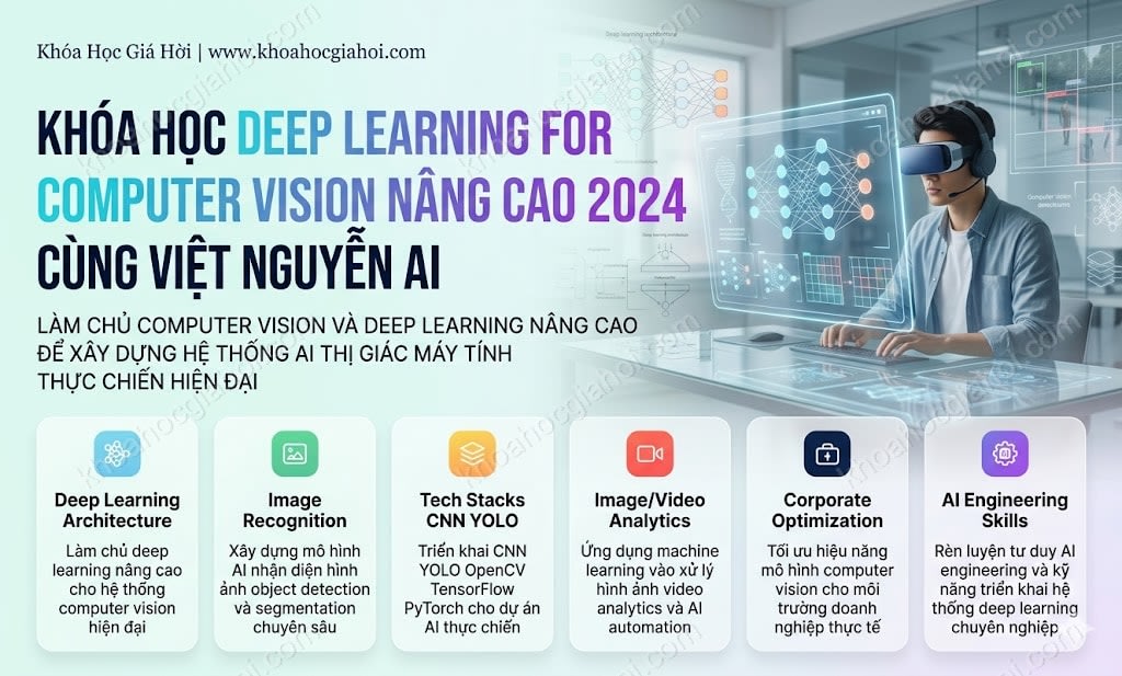 Khóa Học Deep Learning For Computer Vision Nâng Cao 2024 Cùng Việt Nguyễn AI