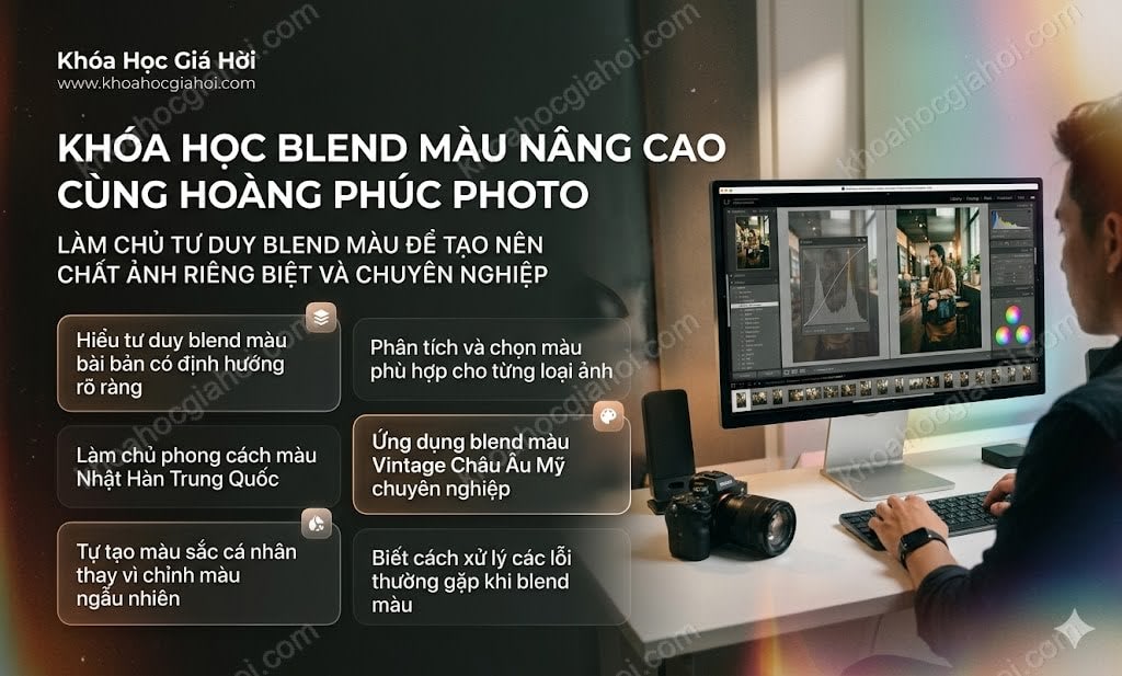 Khóa Học Blend Màu Nâng Cao Cùng Hoàng Phúc Photo