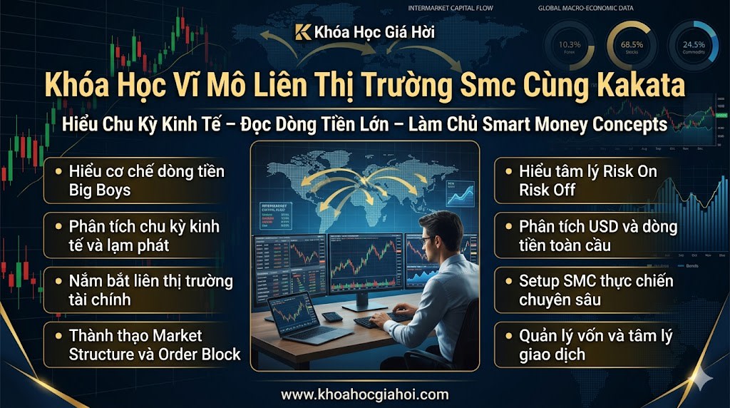 Khóa Học Vĩ Mô Liên Thị Trường Smc Cùng Kakata