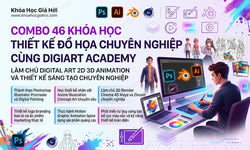 Combo 46 Khóa Học Thiết Kế Đồ Họa Chuyên Nghiệp Cùng Digiart Academy