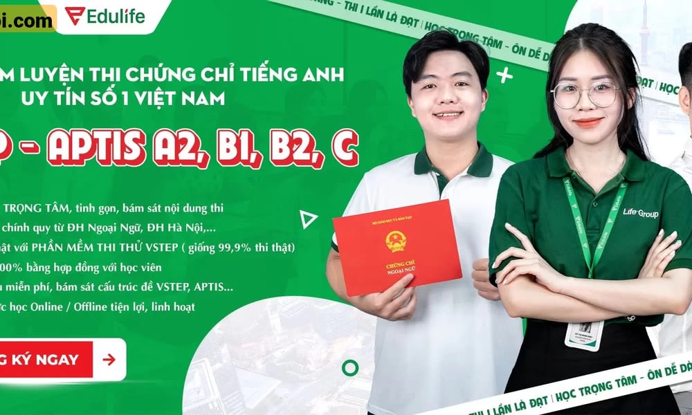 Khóa Hoc Luyện Thi Chứng Chỉ Tiếng Anh Vstep Tiếng Anh A2 B1 B2 C1