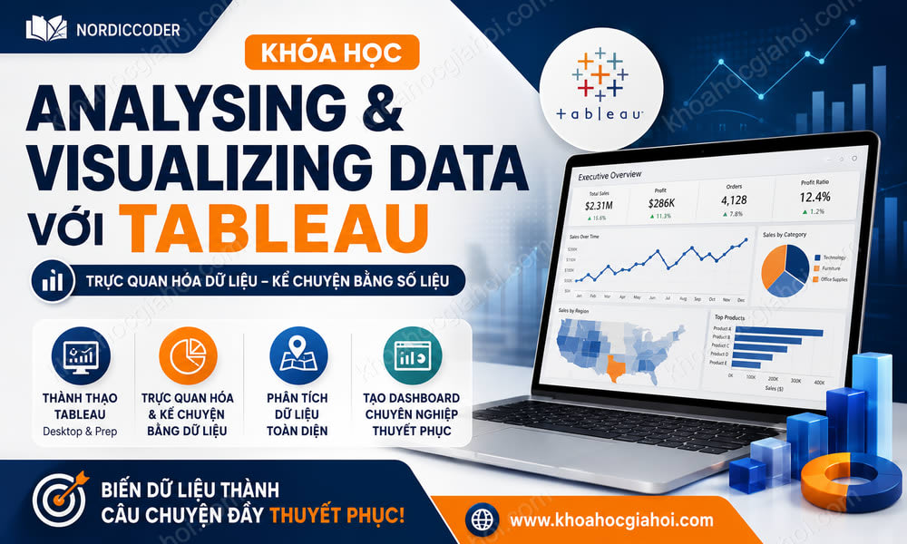 Khóa Học Nordiccoder Analysing & Visualizing Data Với Tableau