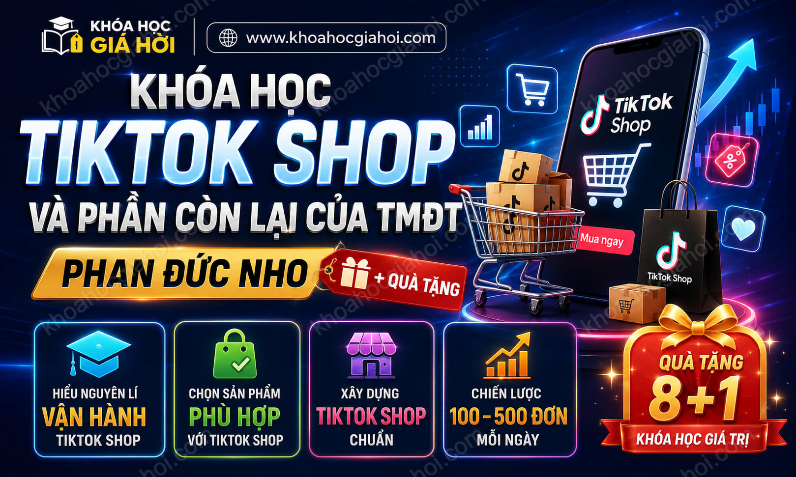 Khóa Học Tiktok Shop Và Phần Còn Lại Của Tmđt Phan Đức Nho + Quà Tặng
