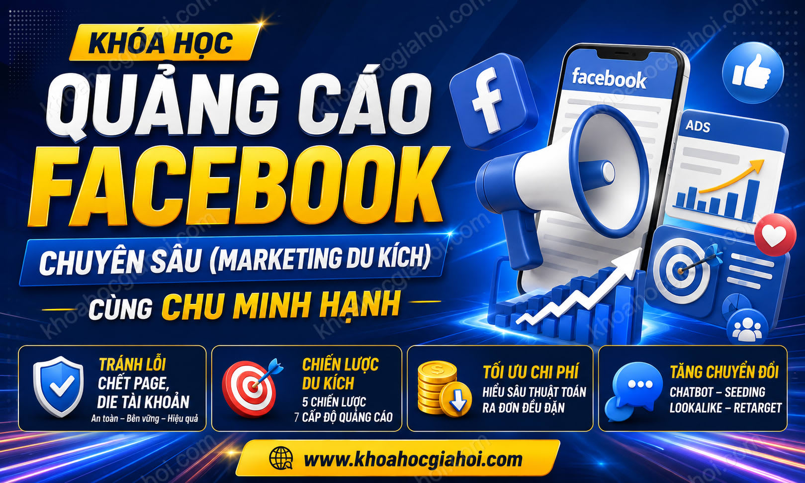 Khóa Học Quảng Cáo Facebook Chuyên Sâu (Marketing Du Kích) Cùng Chu Minh Hạnh
