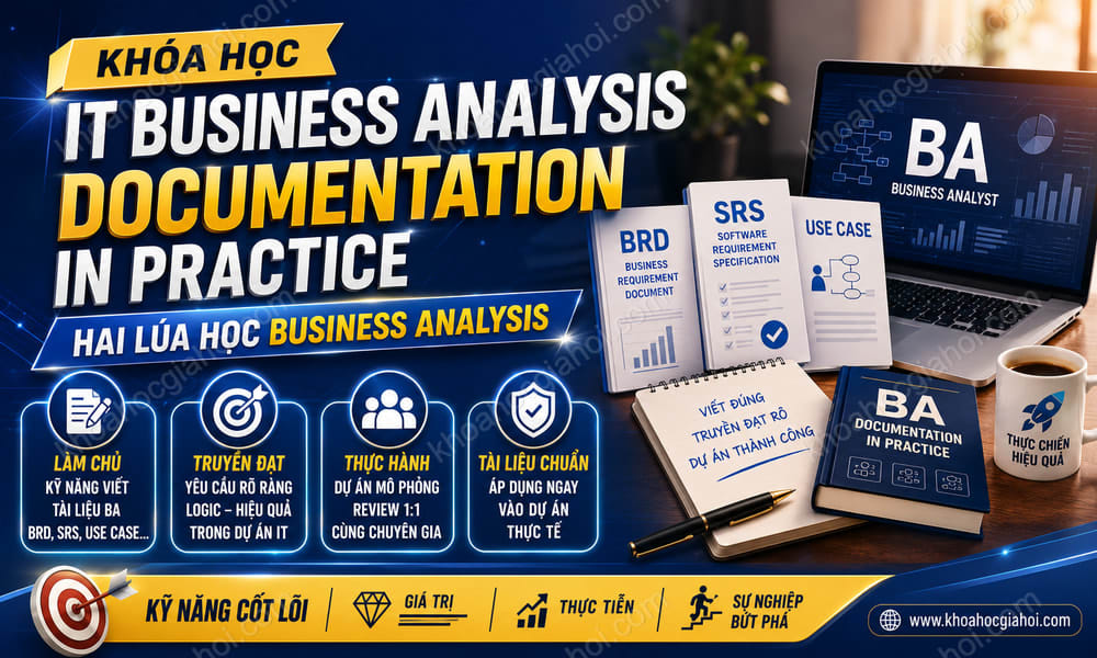Khóa Học IT Business Analysis Documentation In Practice Hai Lúa Học Business Analysis