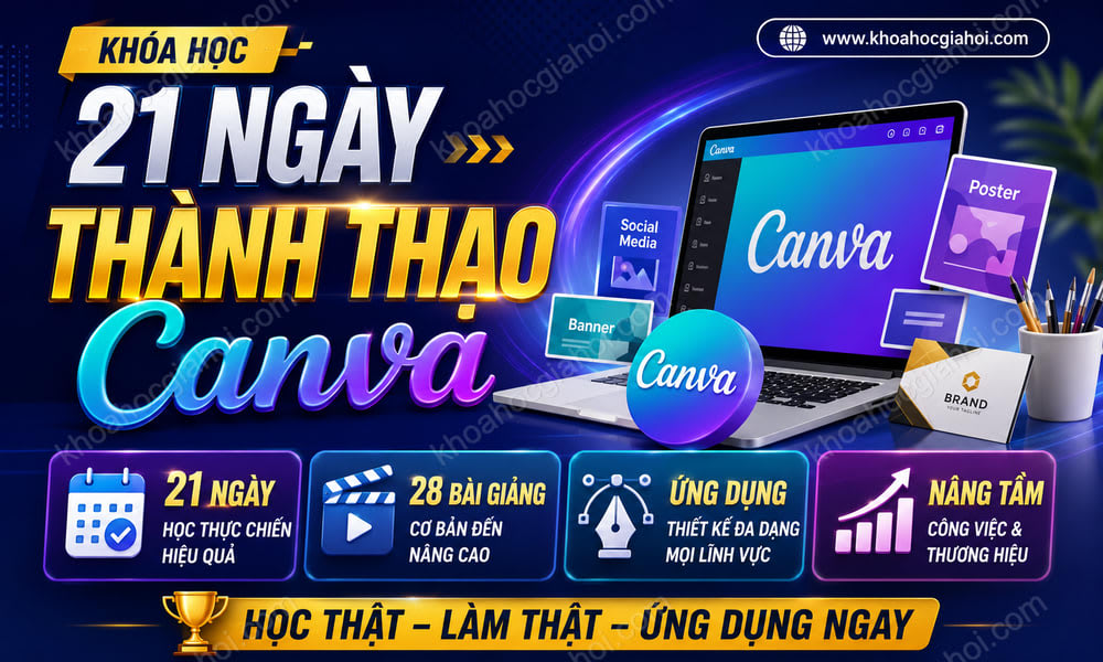 Khóa Học 21 Ngày Thành Thạo Canva