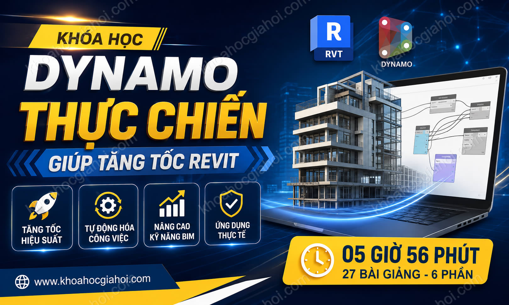 Khóa Học Dynamo Thực Chiến - Giúp Tăng Tốc Revit