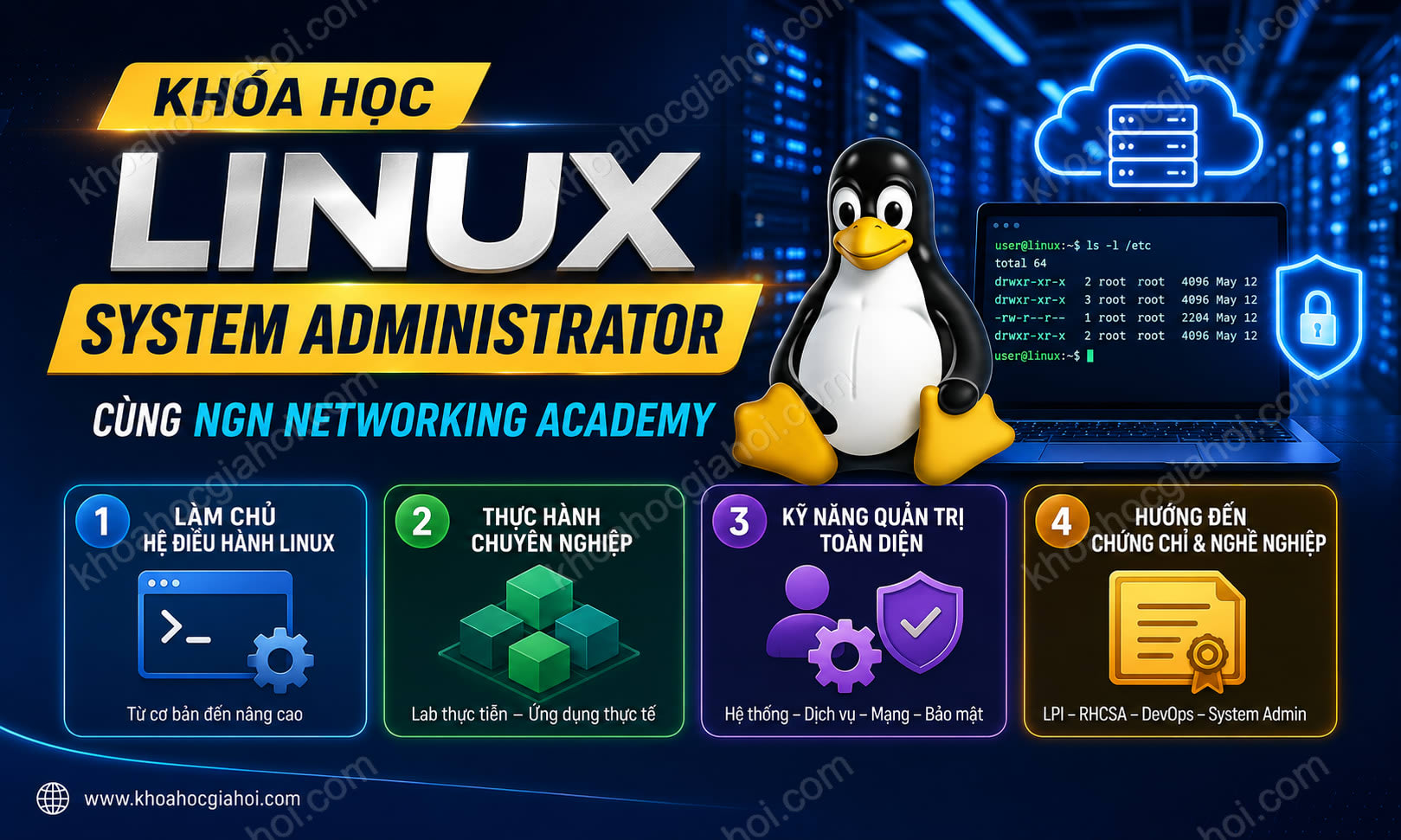 Khóa Học Linux System Administrator Cùng Ngn Networking Academy