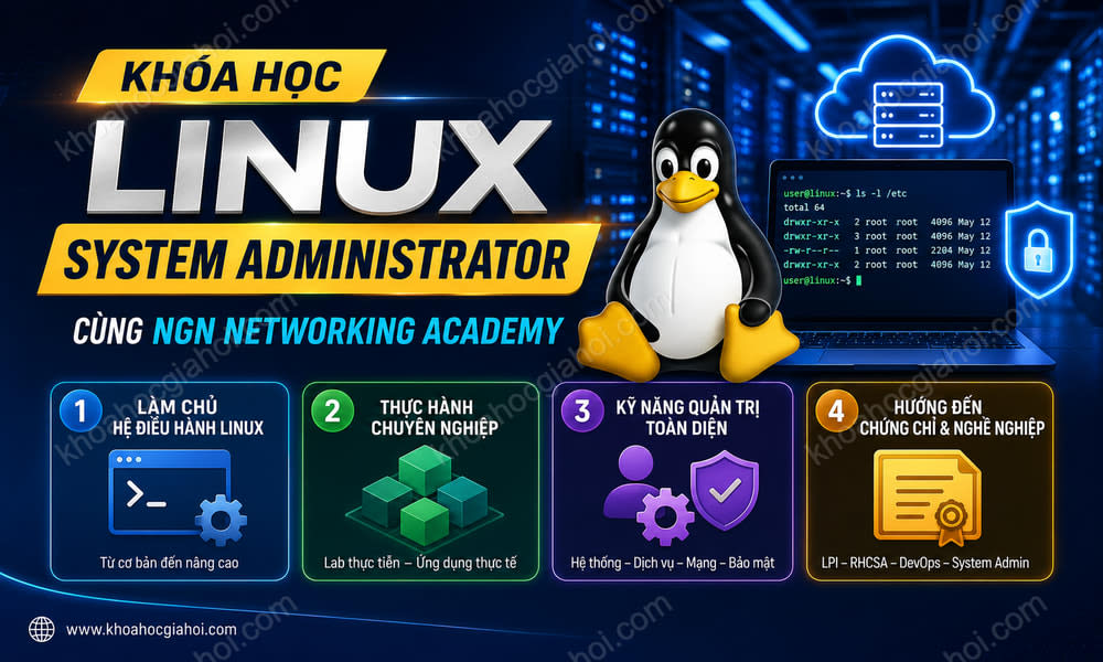 Khóa Học Linux System Administrator Cùng Ngn Networking Academy