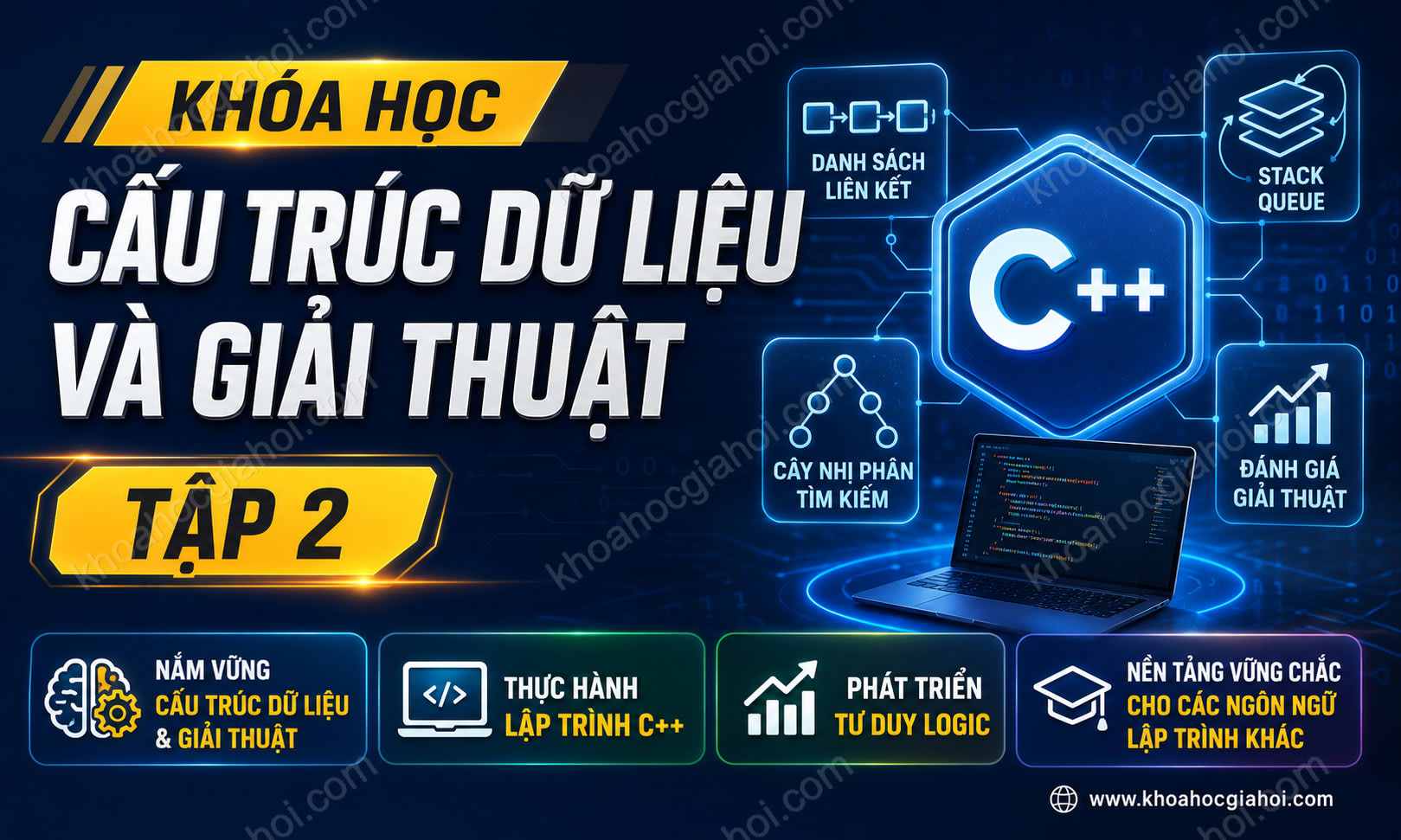 Khóa Học Cấu Trúc Dữ Liệu & Giải Thuật - Tập 2