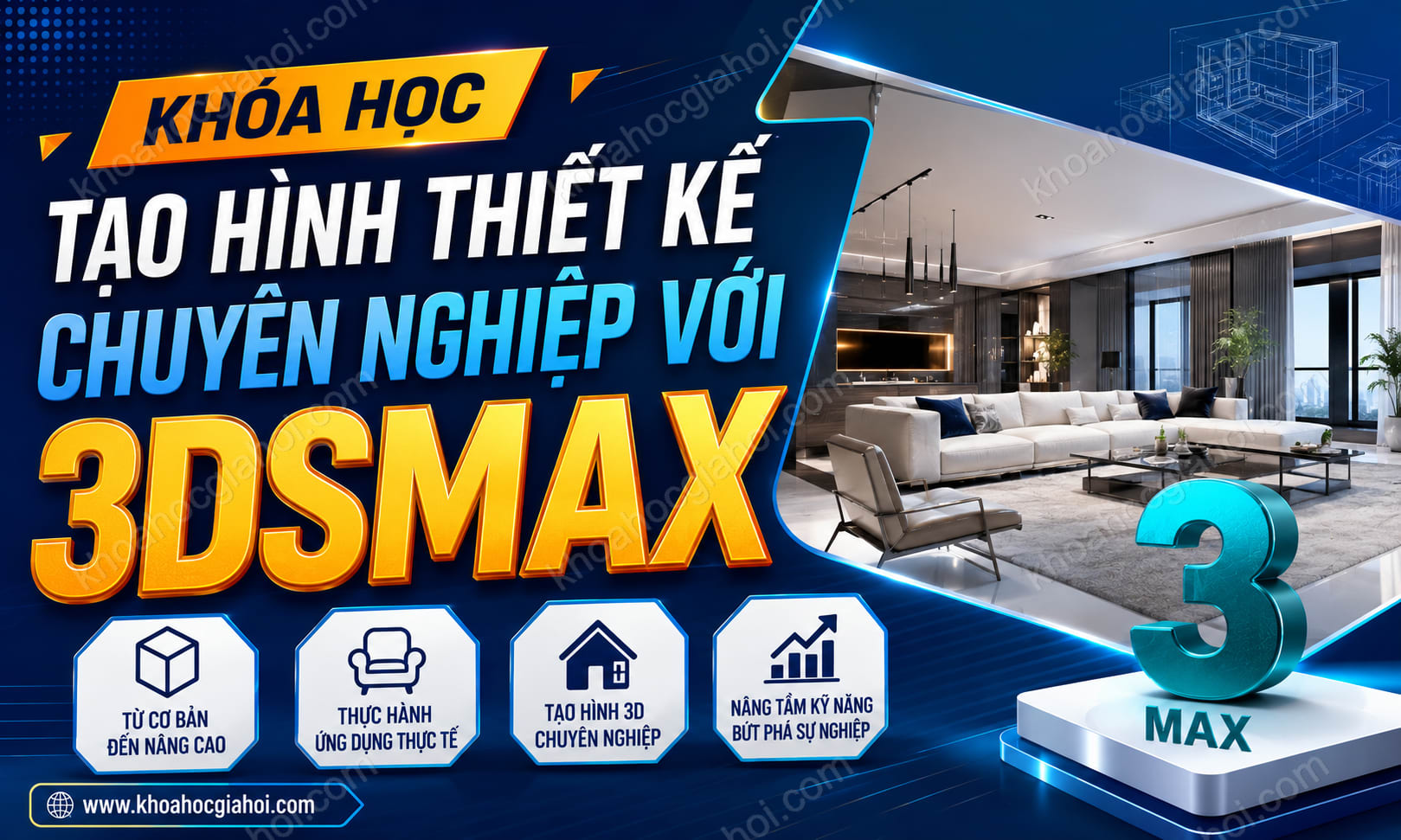 Khóa Học Tạo Hình Thiết Kế Chuyên Nghiệp Với 3dsmax